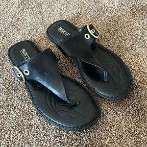 Women’s Black Born Leather Sandals